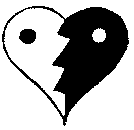 a drawing of a 'mended' broken heart